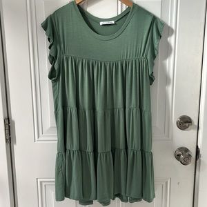 Emory Park flowy green boutique dress